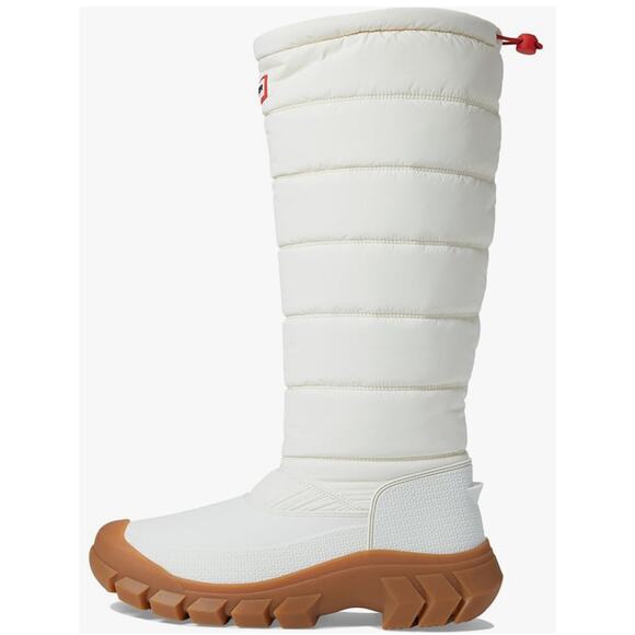 NEW HUNTER Intrepid Tall Rain Boots White Willow Gum Size 8 ($179) - Picture 2 of 8